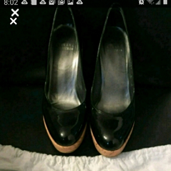 BN Stuart Weitzman Black Wedges 35 - Picture 6 of 10